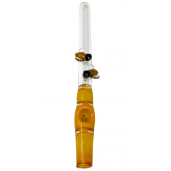 11.5" Honey Bee Triple Pinch Steamroller Hand Pipe - [STJ75]
